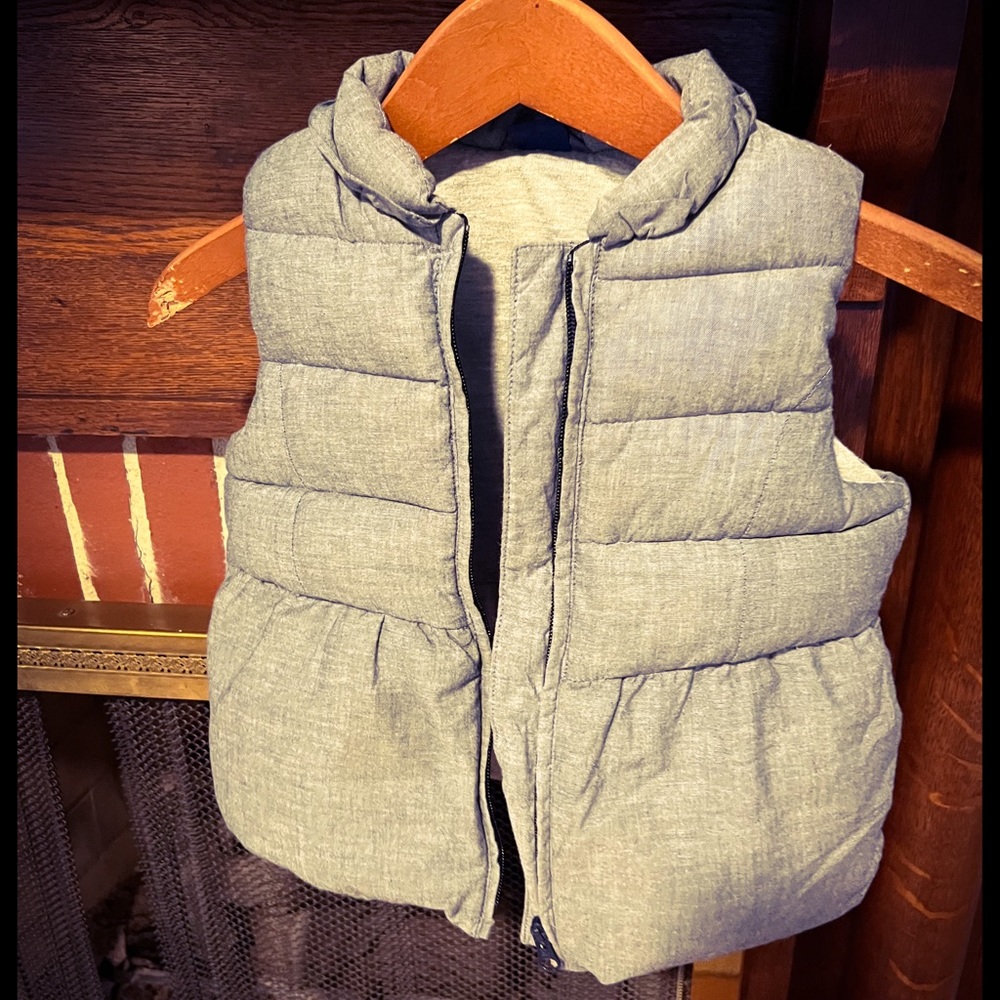 Gap Kids Denim Puffer Vest - Size 5